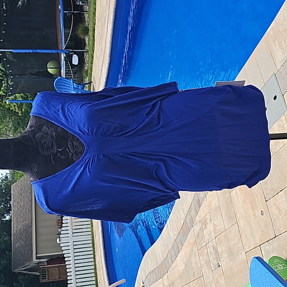 NWT Jennifer Lopez Top, Blue Small